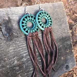 Essential Oil, Leather Earrings